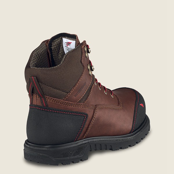 Botas de Seguridad Red Wing Hombre Marrom/Negros - Brnr Xp - 6-Inch Waterproof Csa Toe - 430-APGQNO